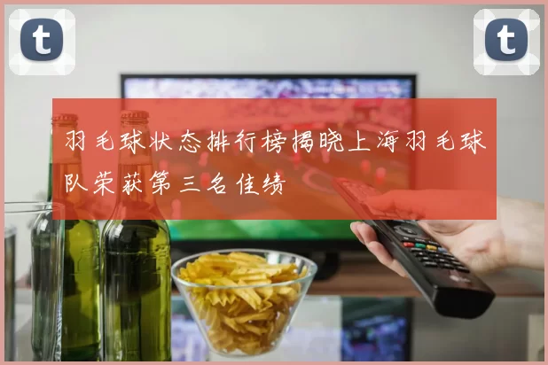 羽毛球状态排行榜揭晓上海羽毛球队荣获第三名佳绩